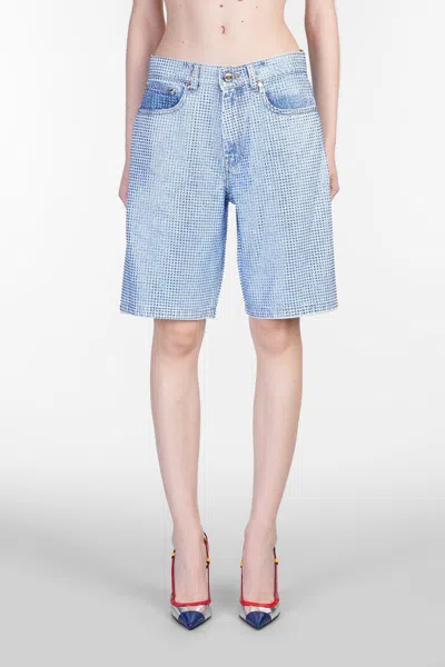 Casablanca Shorts In Blue Denim