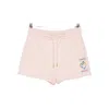 Casablanca Montaigne Logo-print Drawstring Shorts In Pink