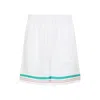 Casablanca Casa Way Drawstring-waist Track Shorts In White