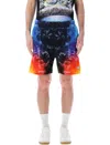 Casablanca Monogram Toweling Bermuda Shorts In Multi