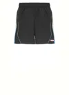 Casablanca Football Windbreaker Shorts In Black