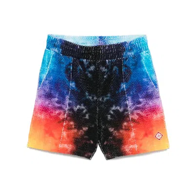 Casablanca Blue Shorts Men In Black