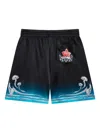 Casablanca Blades Mushroom-print Shorts In Blue