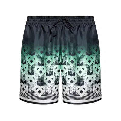 CASABLANCA SHORTS GREEN, BLACK
