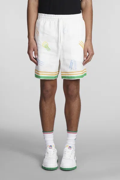 Casablanca Le Jeu De Ping Pong Shorts In Beige