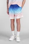 Casablanca Gradient Monogram Shorts With Elasticized Waistband In Blue