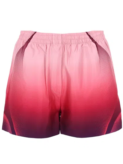 Casablanca Pink Ombre Shorts In Multi