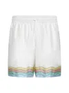 Casablanca Maison De Reve Silk Shorts In Maison De Reve