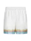 Casablanca Maison De Reve Silk Shorts In Maison De Reve