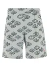 Casablanca Embroidered Stretch Jacquard Bermuda Shorts In Multi