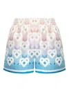 Casablanca Women Monogram Print Shorts In Multi