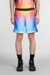 Casablanca Drawstring Elastic Waistband Football Shorts In Multicolor