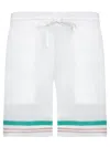 Casablanca Shorts In Seta Bianca In White