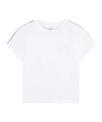 Casablanca Shoulder Tape T-shirt In White