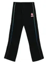 Casablanca Side-stripe Elastic-waist Trousers In Black