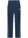 Casablanca Men's Mesh Tape Track Pants In Blue