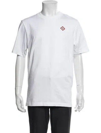 Pre-owned Casablanca Signature Logo Graphic Print T-shirt In White