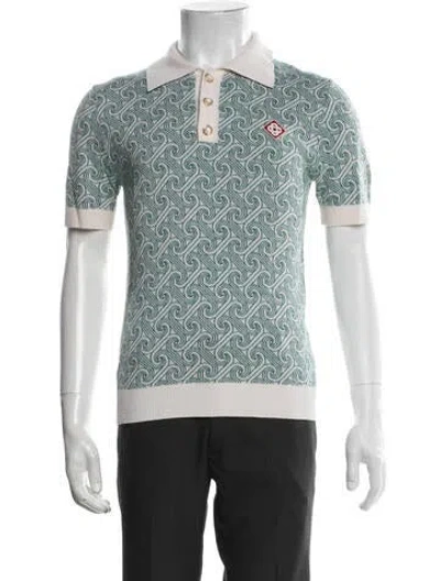 Pre-owned Casablanca Signature Logo Merino Wool W/ Tags In Green