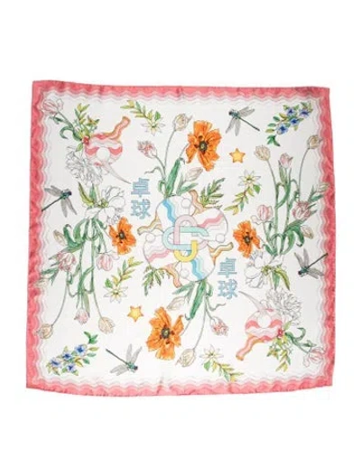 Pre-owned Casablanca Silk 2022 Scarf In Pink