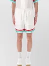 Casablanca Mens Casa Way World Series Relaxed-fit Striped Silk Shorts