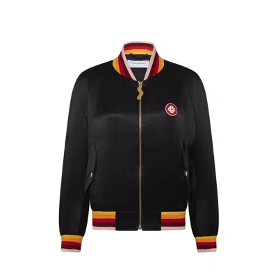 Casablanca Silk Logo Bomber Men In Multi