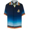 Casablanca Blue Silk Shirt In Blue