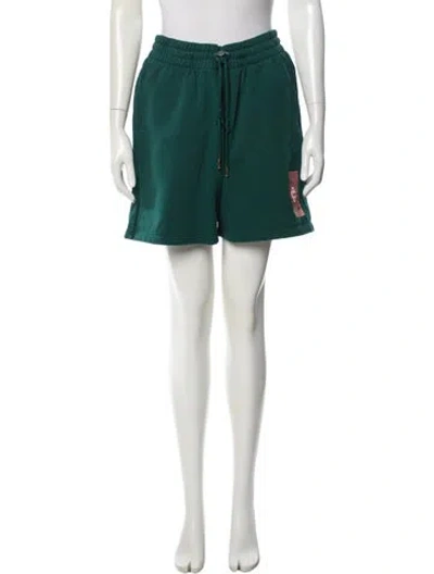 Pre-owned Casablanca Silk Mini Shorts In Green