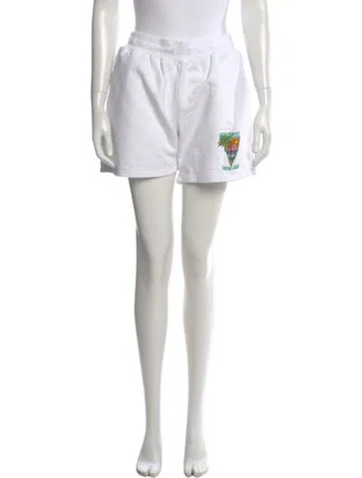Pre-owned Casablanca Silk Mini Shorts In Neutral