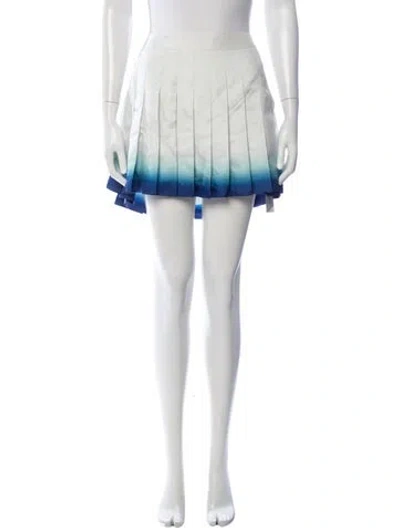 Pre-owned Casablanca Silk Mini Skirt In White