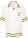 Casablanca White Logo Monogram Pattern Shirt In White