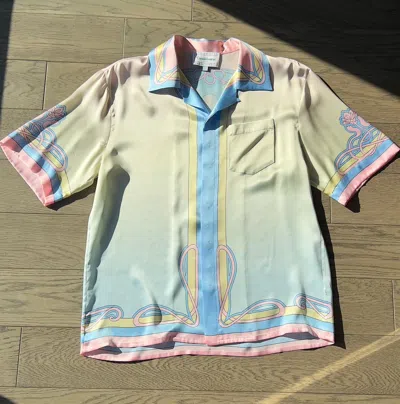 Pre-owned Casablanca Silk Mountain Shirt In Multicolor
