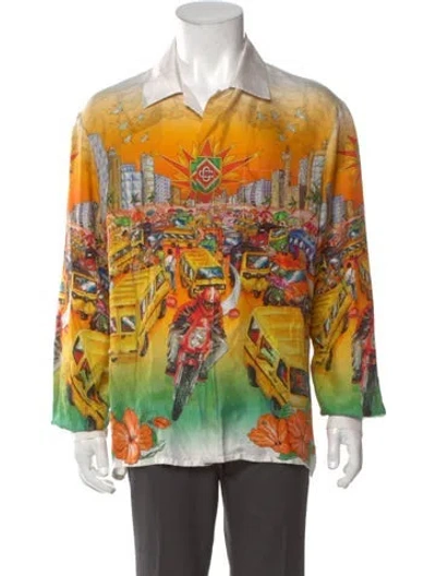 Pre-owned Casablanca Silk Patterned Casual Shirt