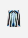 Casablanca Silk Print Bermudas In Multi