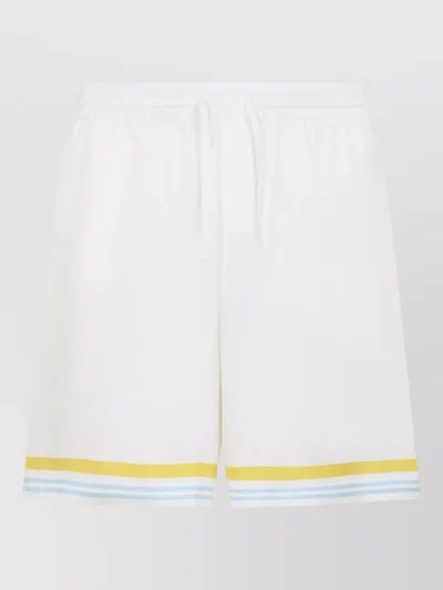 Casablanca Silk Printed Deck Shorts In Multi