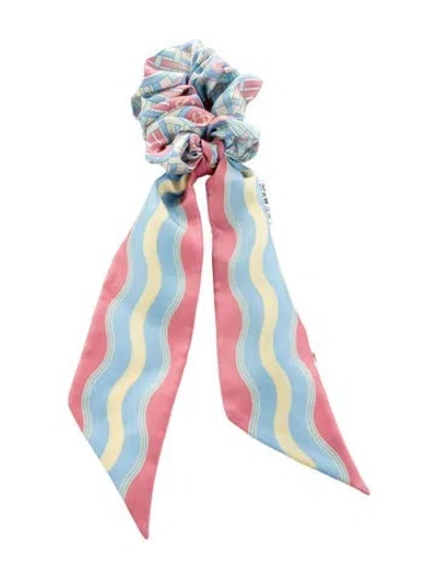 Pre-owned Casablanca Silk Scrunchie In Pink