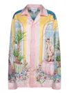 Casablanca Ladies Apartement Dans Les Airs Printed Shirt In Pink