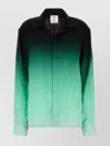 Casablanca 'ping Pong' Jacquard Silk Shirt In Green