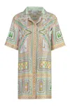 CASABLANCA SILK SHIRTDRESS