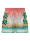 Casablanca Short Pants With Silk Graphic Print