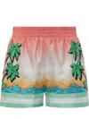 Casablanca Short Pants With Silk Graphic Print