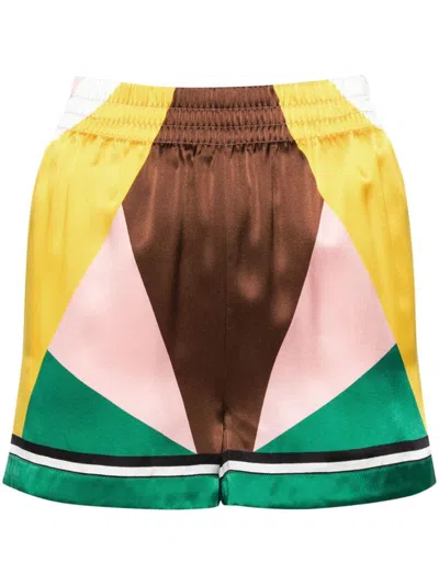 Casablanca Geometric Casa Spor Multicolor Shorts