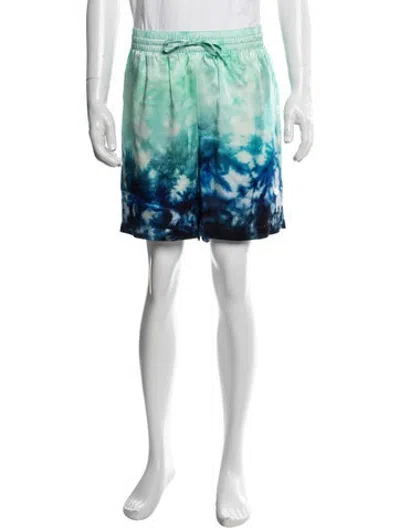 Pre-owned Casablanca Silk Shorts W/ Tags In Blue