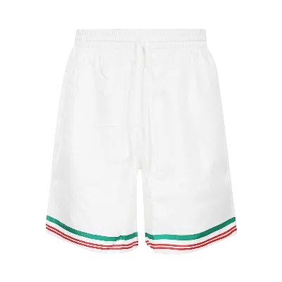 Pre-owned Casablanca Silk Shorts With Drawstrings ' Paravion' In Multi-color