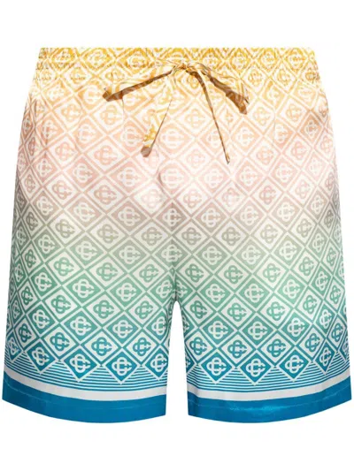 CASABLANCA LUXURY SILK DRAWSTRING SHORTS