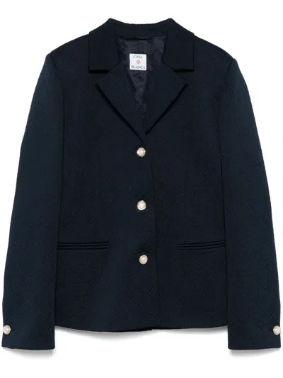 Casablanca Single Breasted Jacket In Blue