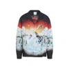 Casablanca Cuban Collar Long Sleeve Shirt In Multi