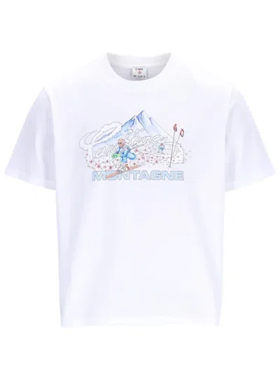 Casablanca Ski Printed T-shirt In White