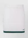 Casablanca Tennis Skirt With Elastic Waist And Striped Detail In Green