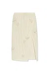Casablanca White Skirt With Patches