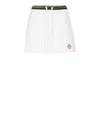Casablanca Textured Fabric Tennis Skirt With Drawstring Waist